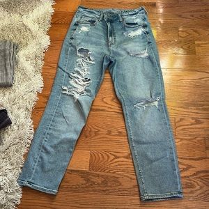 American Eagle Ripped Mom Jeans